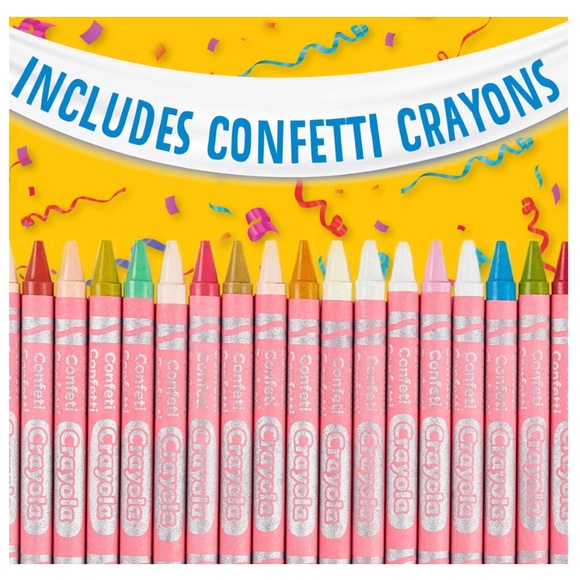 Brand New Crayola Happy 64th Birthday Collectors Tin & Confetti CrayonS - Picture 6 of 8